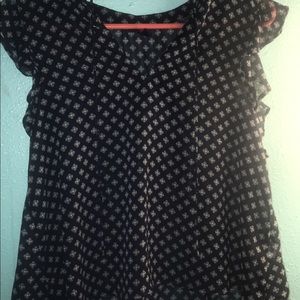 Aeropostale short sleeve sheer top